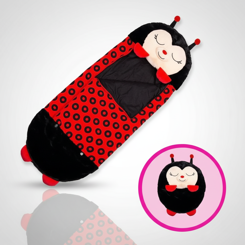 Foldable Kids' Sleeping Bag in Animal Shape – Camping, Sleepovers