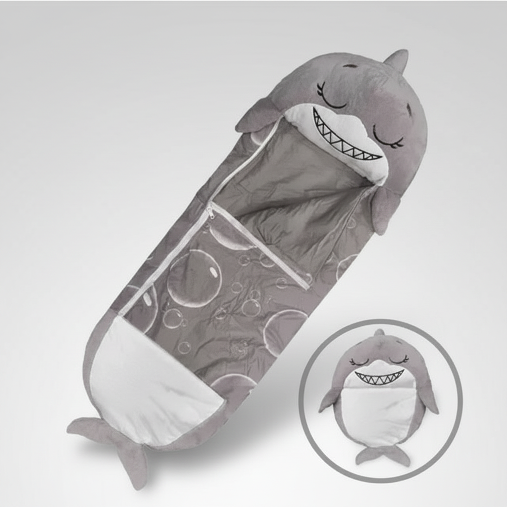 Foldable Kids' Sleeping Bag in Animal Shape – Camping, Sleepovers