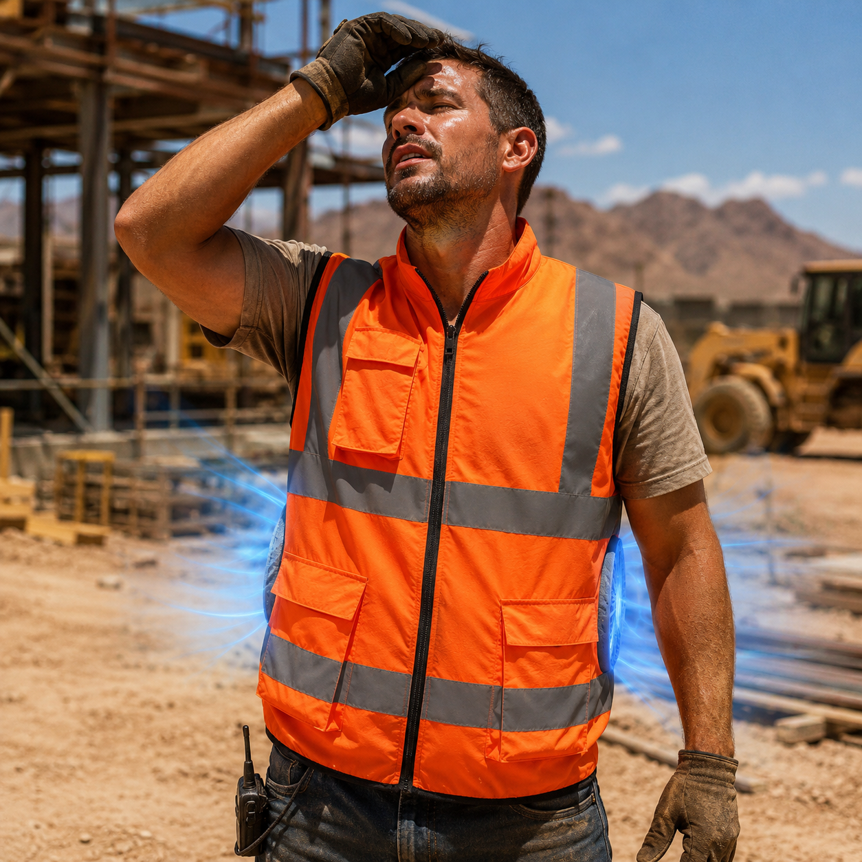 Sevaros AirFlow Vest™ Cooling Vest – Rechargeable Fan Powered, Ideal for Outdoor Work, Travel