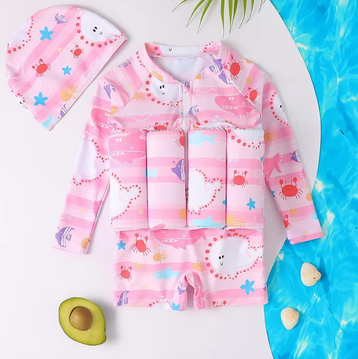 3-in-1 Swim Vest with UV Protection SPF 50+ – Beach, Pool Fun
