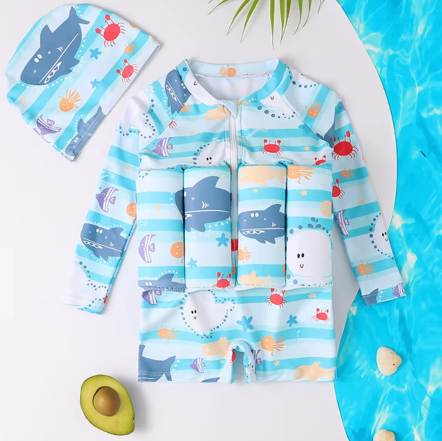 3-in-1 Swim Vest with UV Protection SPF 50+ – Beach, Pool Fun
