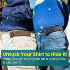 Buckleless Portable Belt | Adjustable Fit – Travel, Everyday Use