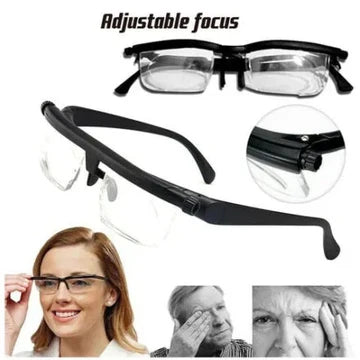 Adjustable Focus Glasses for Near and Far Sight – Reading, Outdoor Activities