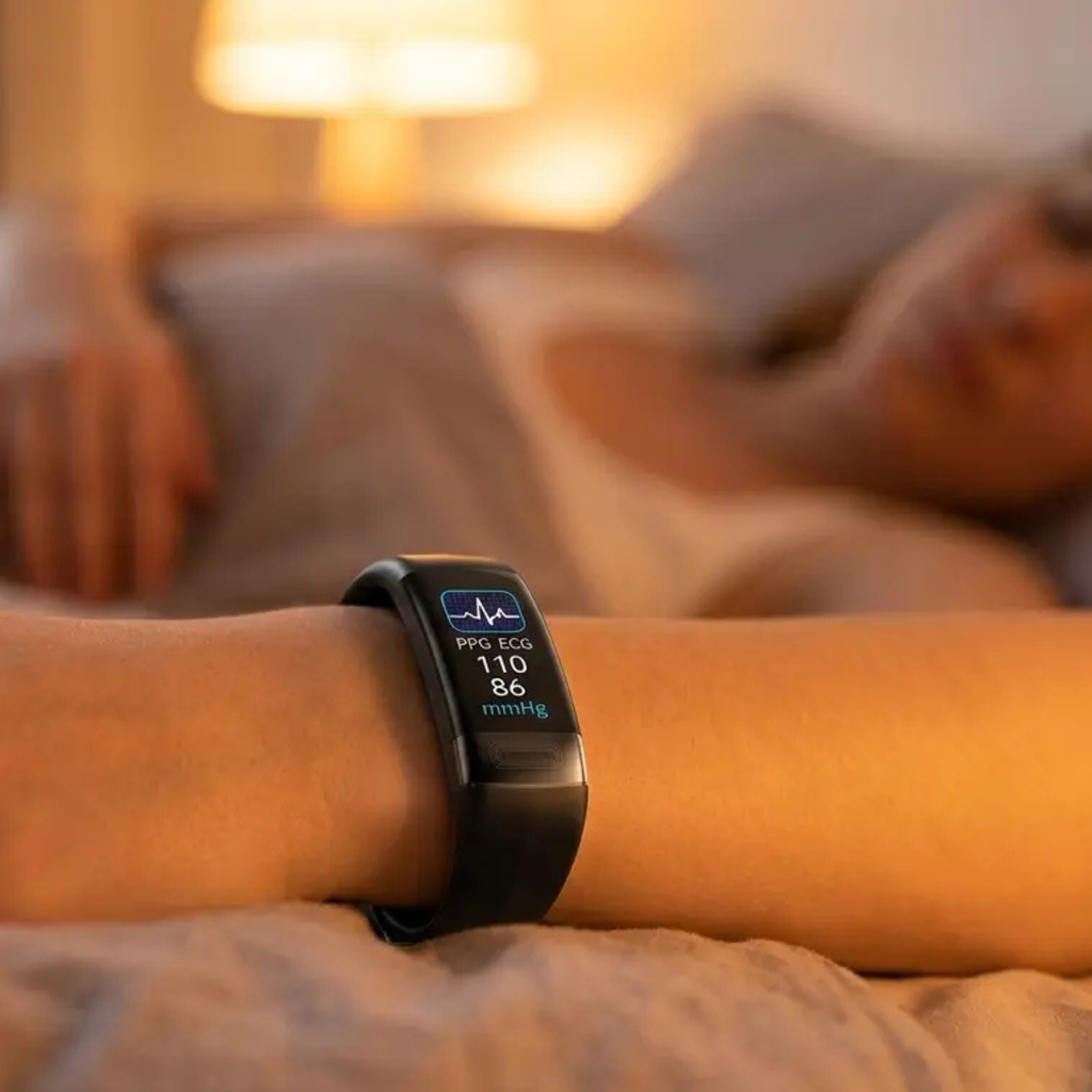 Smart Bracelet Blood Pressure Monitor EKG, Heart Rate, Oxygen Saturation – Fitness, Sleep Tracking