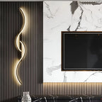 Modern wall light – ambient lighting, interior design – living room, decoration