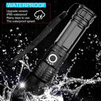 90000 Lumens Xhp50.2 Most Powerful Flashlight – Outdoor Adventure, Emergency Use