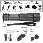 90000 Lumens Xhp50.2 Most Powerful Flashlight – Outdoor Adventure, Emergency Use