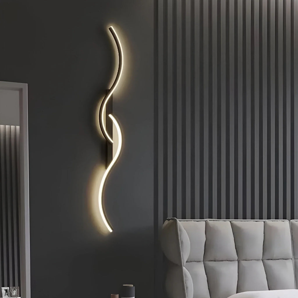 Modern wall light – ambient lighting, interior design – living room, decoration