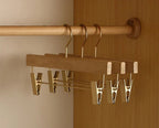 Wooden clothes hanger made of cedar wood | Wide shoulder design – organization, storage