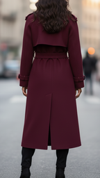 Belted Trench Coat – Casual, Office