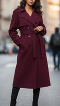 Belted Trench Coat – Casual, Office