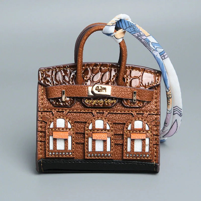 Birkin Inspired Mini Hand Bag - Platinum Charm – Fashion, Everyday Use