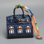 Birkin Inspired Mini Hand Bag - Platinum Charm – Fashion, Everyday Use