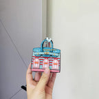 Birkin Inspired Mini Hand Bag - Platinum Charm – Fashion, Everyday Use