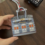 Birkin Inspired Mini Hand Bag - Platinum Charm – Fashion, Everyday Use