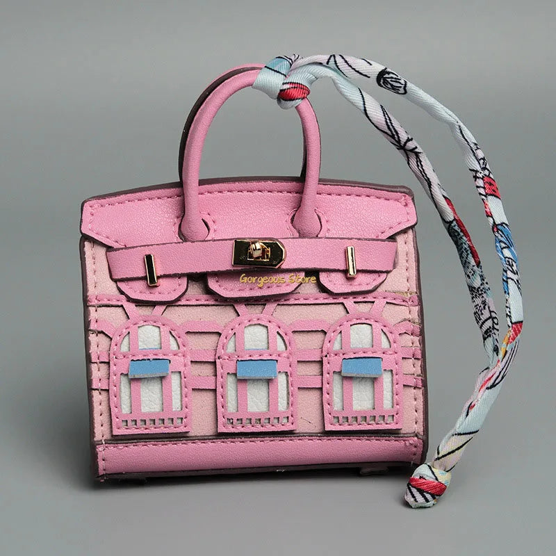 Birkin Inspired Mini Hand Bag - Platinum Charm – Fashion, Everyday Use