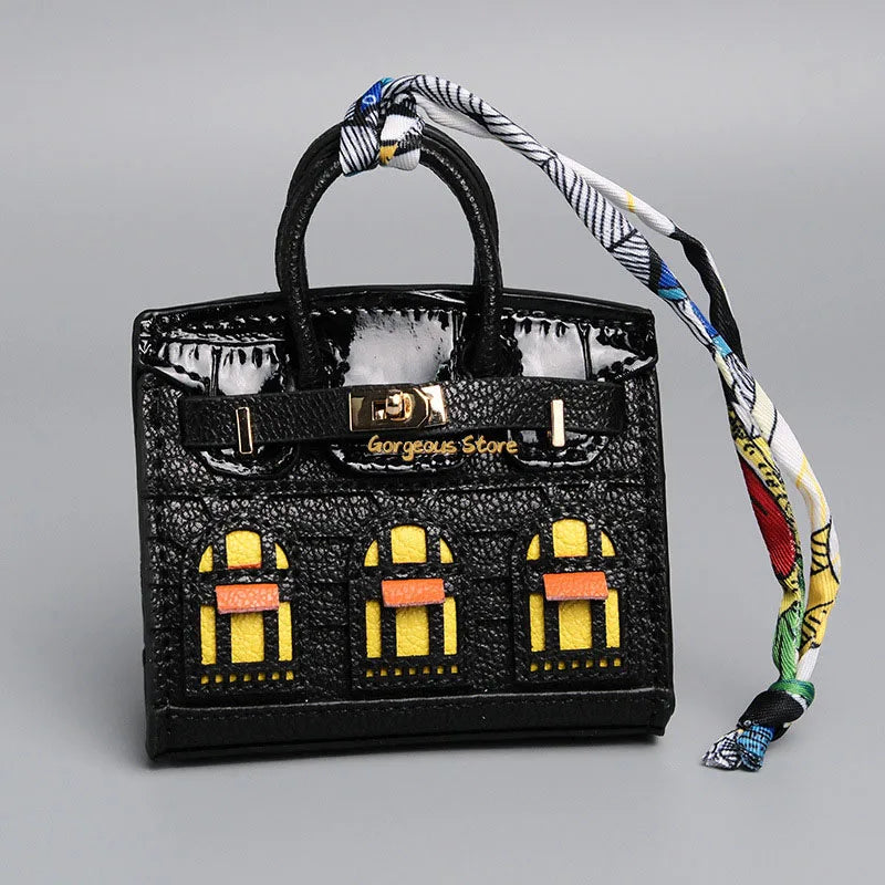 Birkin Inspired Mini Hand Bag - Platinum Charm – Fashion, Everyday Use
