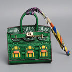 Birkin Inspired Mini Hand Bag - Platinum Charm – Fashion, Everyday Use