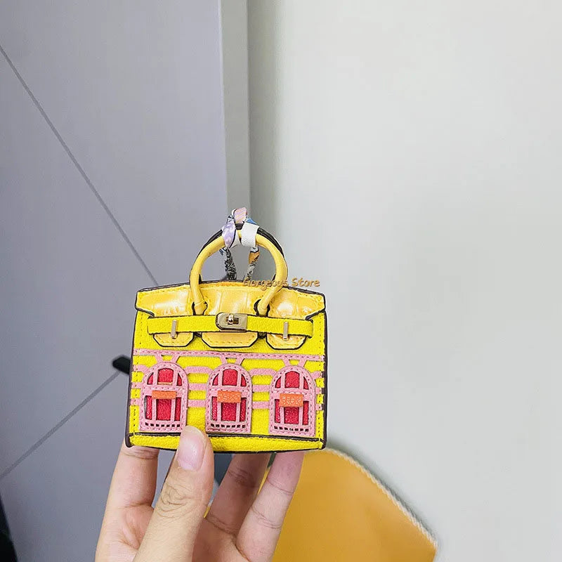 Birkin Inspired Mini Hand Bag - Platinum Charm – Fashion, Everyday Use