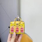 Birkin Inspired Mini Hand Bag - Platinum Charm – Fashion, Everyday Use