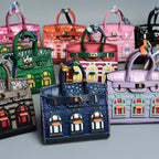Birkin Inspired Mini Hand Bag - Platinum Charm – Fashion, Everyday Use