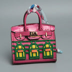 Birkin Inspired Mini Hand Bag - Platinum Charm – Fashion, Everyday Use