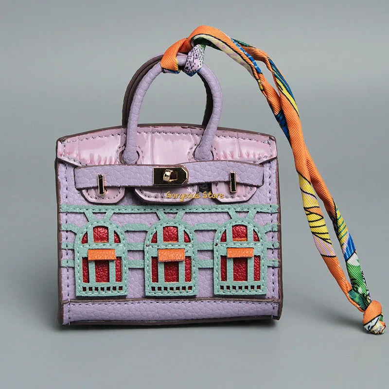 Birkin Inspired Mini Hand Bag - Platinum Charm – Fashion, Everyday Use