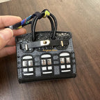 Birkin Inspired Mini Hand Bag - Platinum Charm – Fashion, Everyday Use