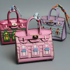Birkin Inspired Mini Hand Bag - Platinum Charm – Fashion, Everyday Use