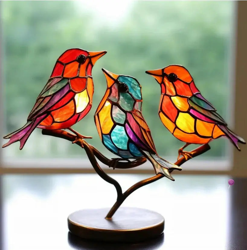 Window Bird Decoration – Home Decor, Nature Lover Gift