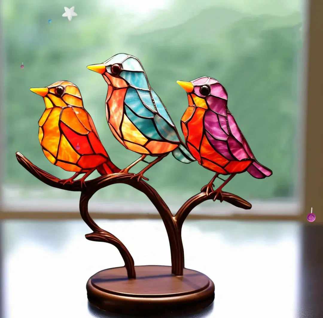 Window Bird Decoration – Home Decor, Nature Lover Gift