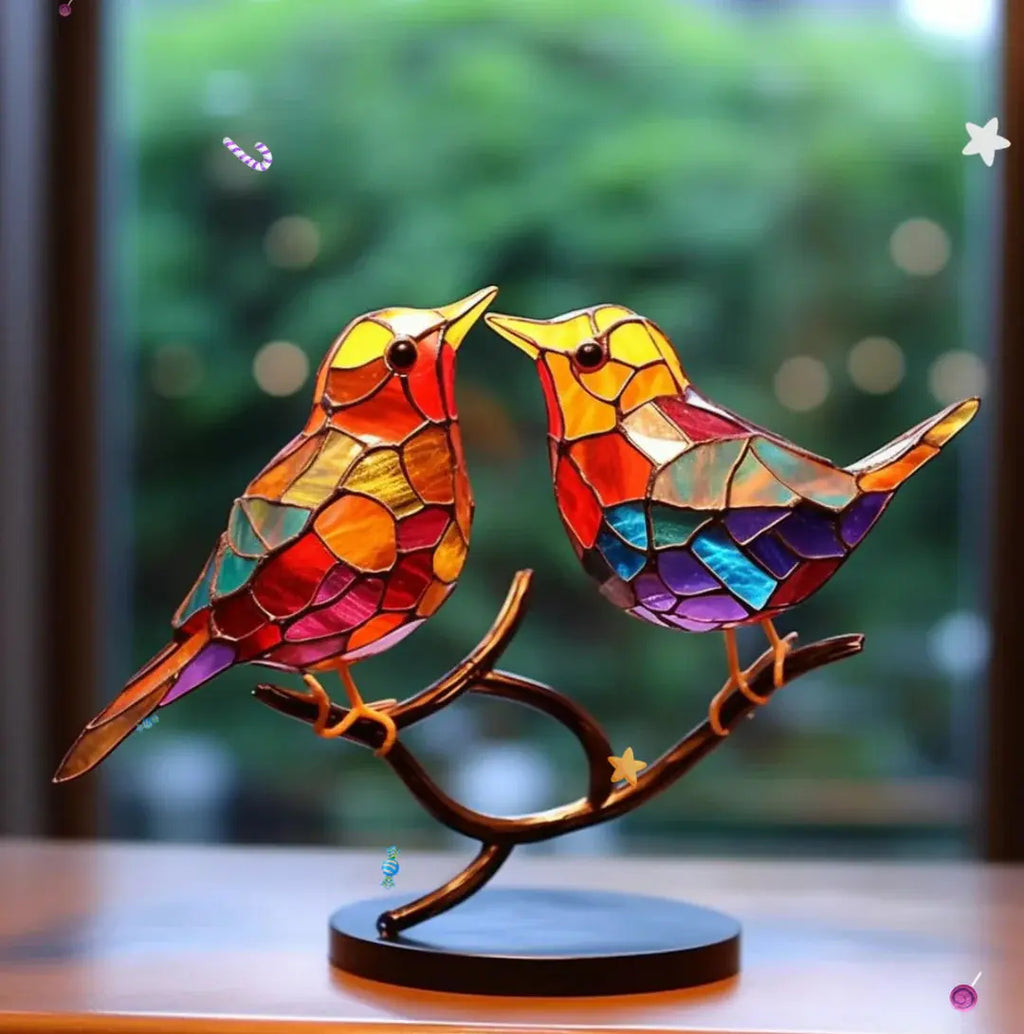 Window Bird Decoration – Home Decor, Nature Lover Gift