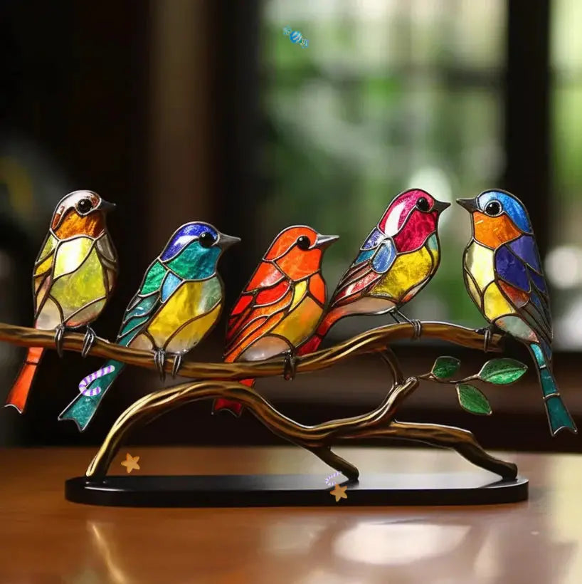 Window Bird Decoration – Home Decor, Nature Lover Gift