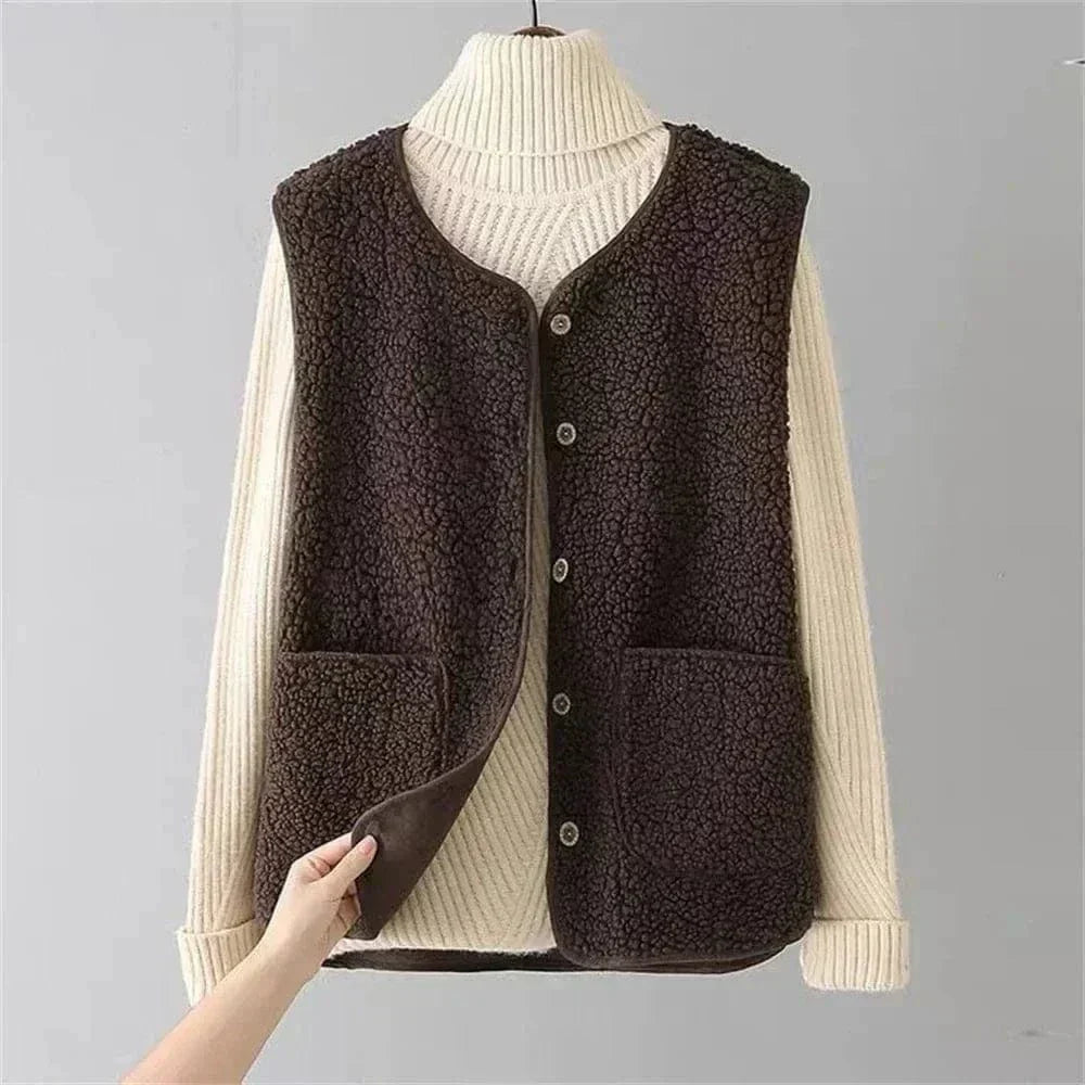 Cappadocia Plush Sleeveless Vest – Casual Wear, Layering
