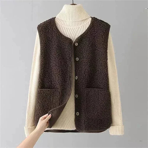 Cappadocia Plush Sleeveless Vest – Casual Wear, Layering