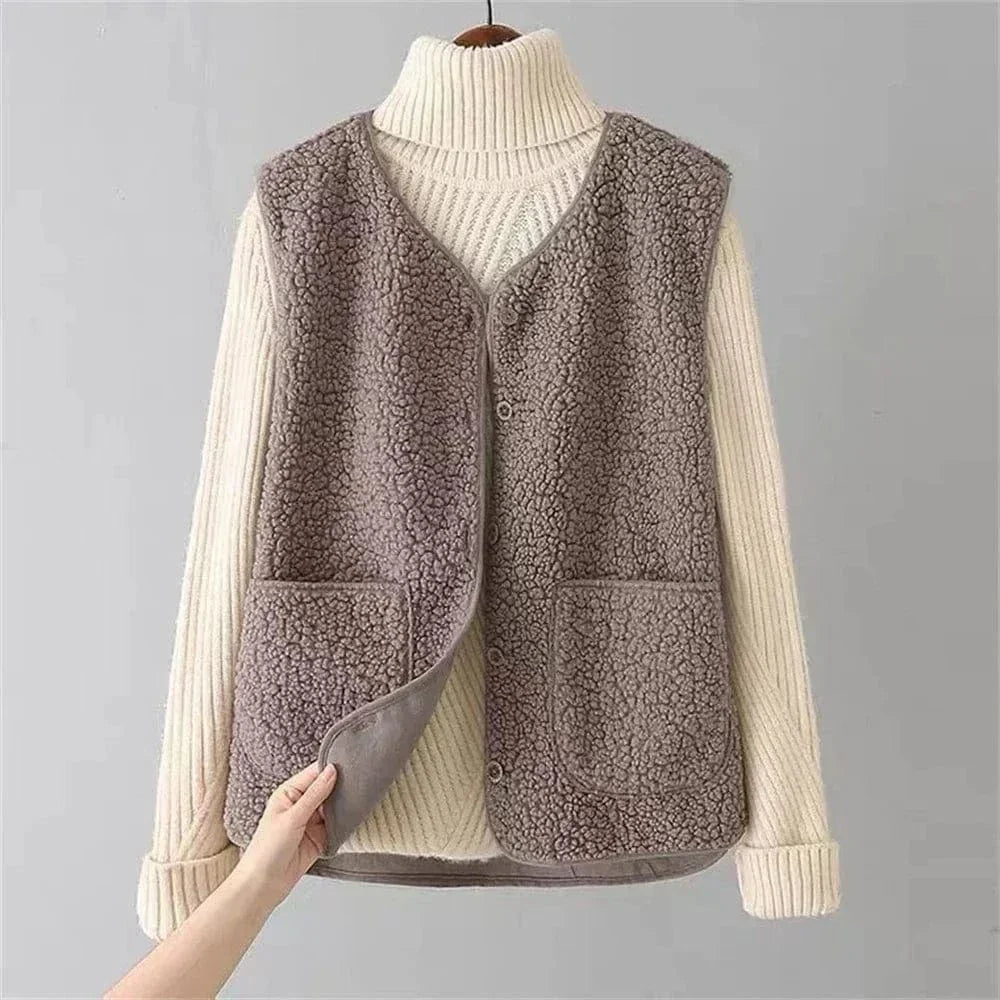 Cappadocia Plush Sleeveless Vest – Casual Wear, Layering
