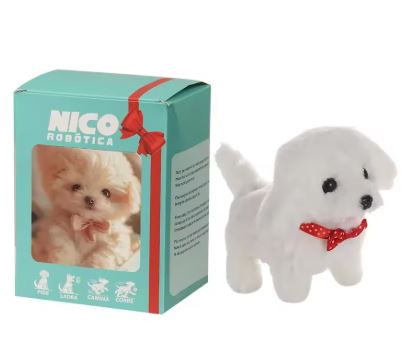 Interactive Robot Puppy Toy | Plush, Battery-Operated | Walks, Barks – Gift, Learning