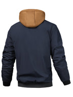 Casual Hooded Checkered Jacket for Men – Everyday Wear, Stylish Look