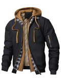 Casual Hooded Checkered Jacket for Men – Everyday Wear, Stylish Look