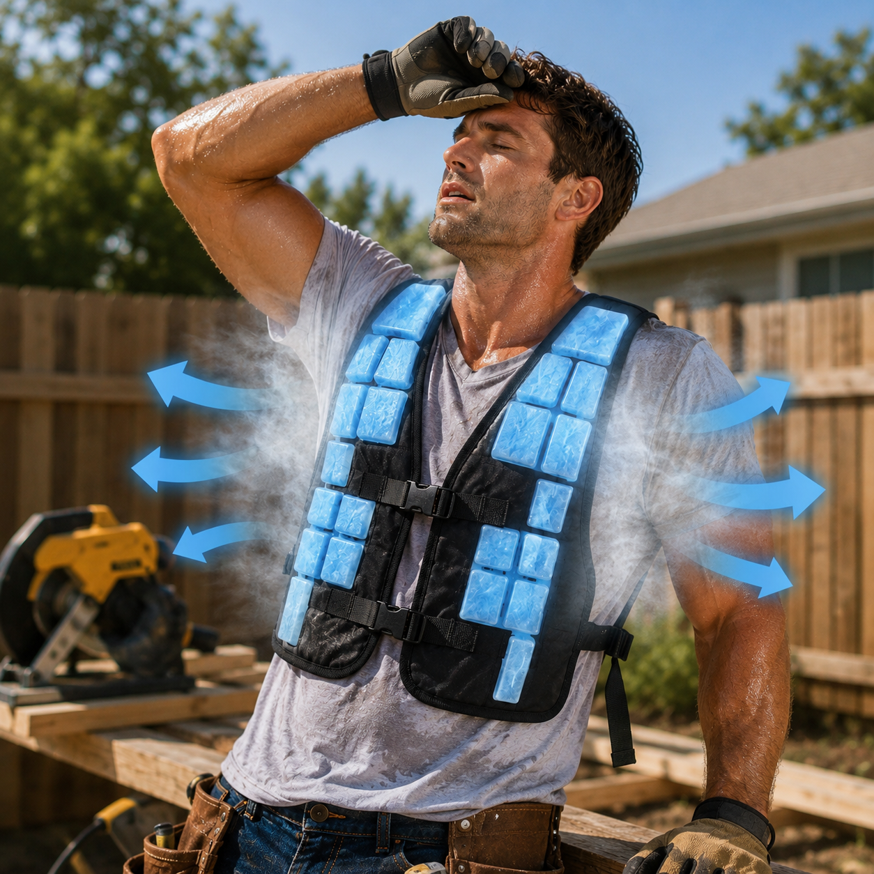 Phase Change Cooling Vest 4 Hour Lightweight – Outdoor Work, Sports