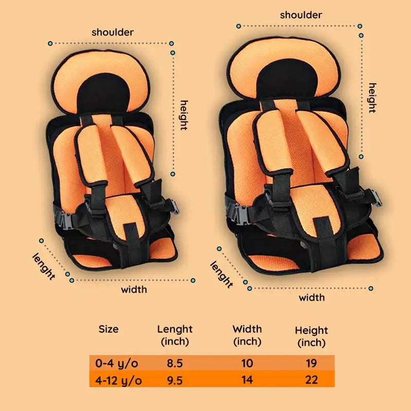Child Protection Car Cushion Seat – Travel Comfort, Safety for Kids