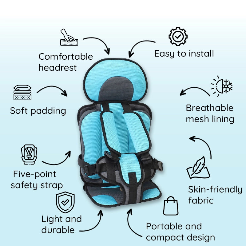 Child Protection Car Cushion Seat – Travel Comfort, Safety for Kids