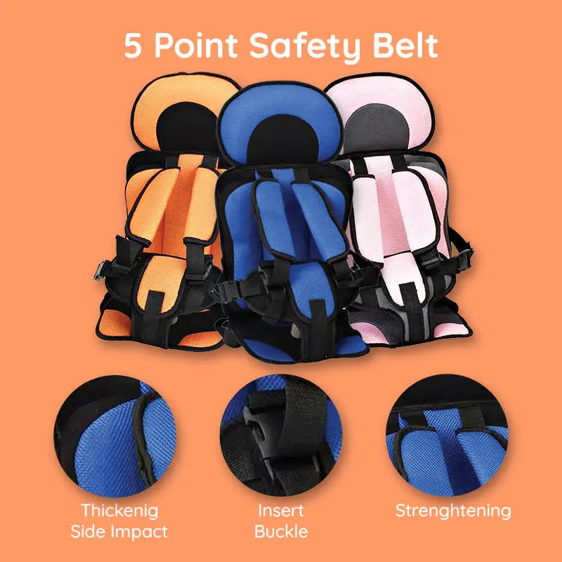 Child Protection Car Cushion Seat – Travel Comfort, Safety for Kids