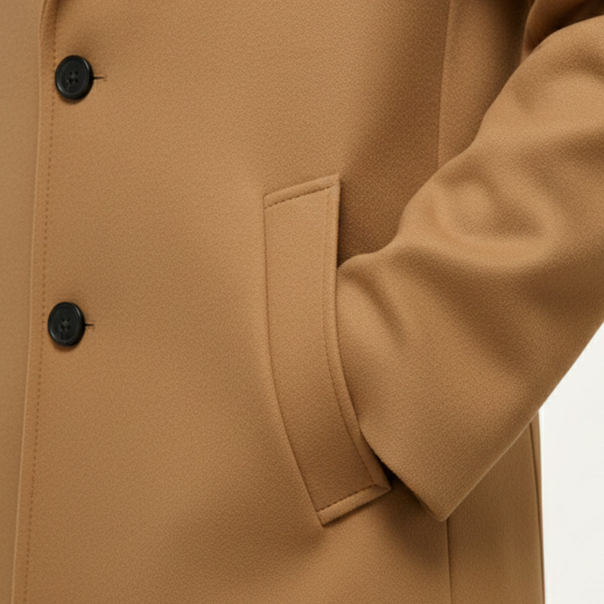 Classic Cotton Men's Overcoat – Winter Fashion, Casual Wear