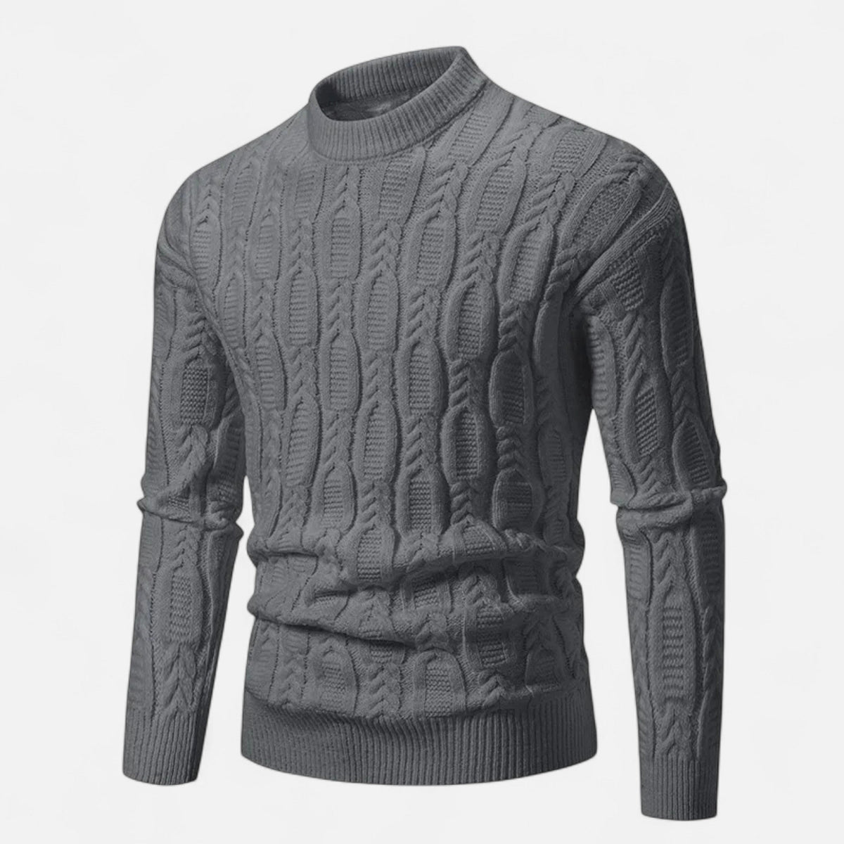 Classic Crew Neck Knit Sweater for Men – Casual, Everyday Wear