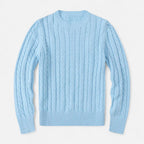Classic Crew Neck Men's Sweater in Cotton-Blend – Casual Wear, Everyday Comfort