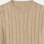 Classic Crew Neck Men's Sweater in Cotton-Blend – Casual Wear, Everyday Comfort