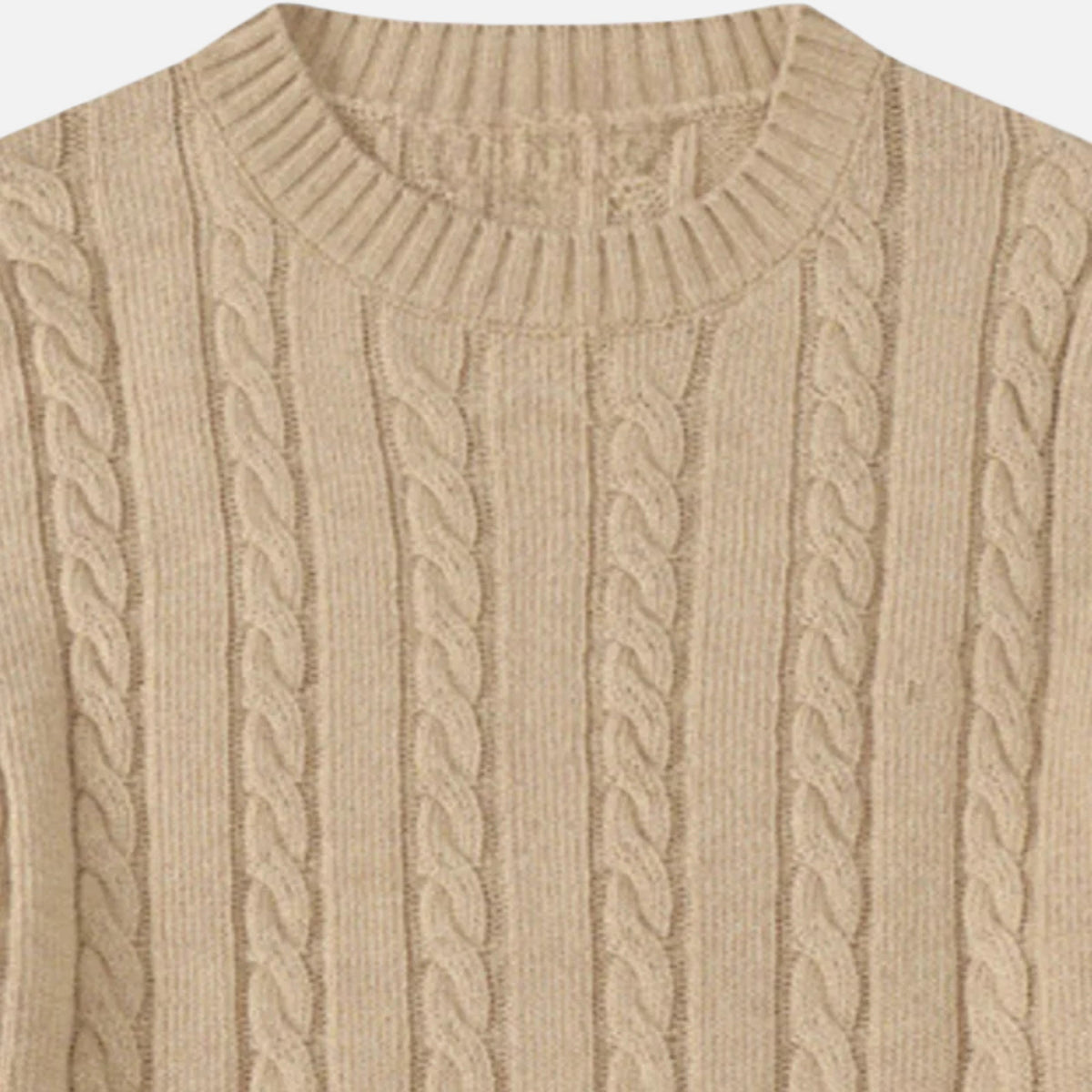 Classic Crew Neck Men's Sweater in Cotton-Blend – Casual Wear, Everyday Comfort