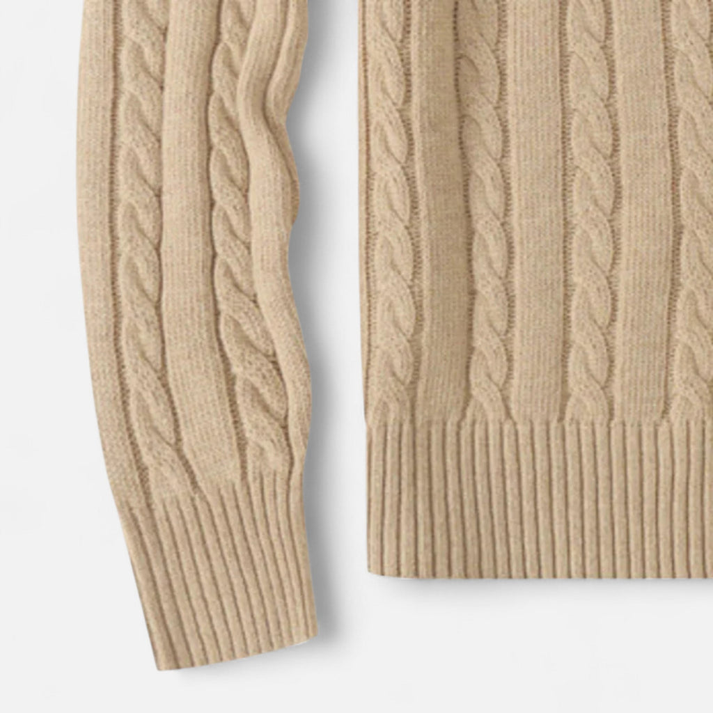 Classic Crew Neck Men's Sweater in Cotton-Blend – Casual Wear, Everyday Comfort