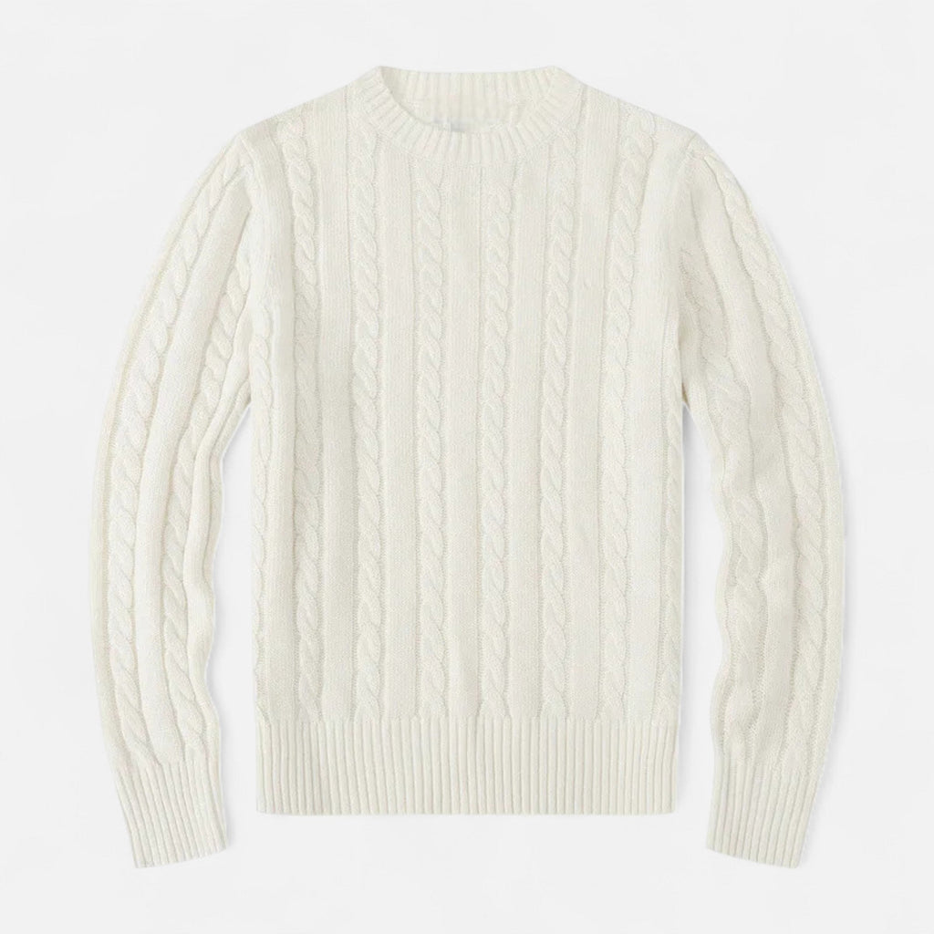 Classic Crew Neck Men's Sweater in Cotton-Blend – Casual Wear, Everyday Comfort